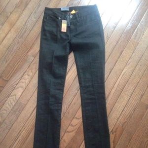 NWT Tory Burch Black Denim Skinny Jeans Size 24
